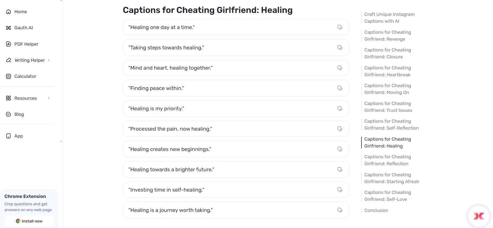 Expressing the Unspoken with the Perfect Captions for a Cheating Girlfriend